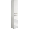 Colonne de rangement gris clair laque brillant