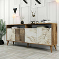 Console gris clair 180 x 35 x 79 cm