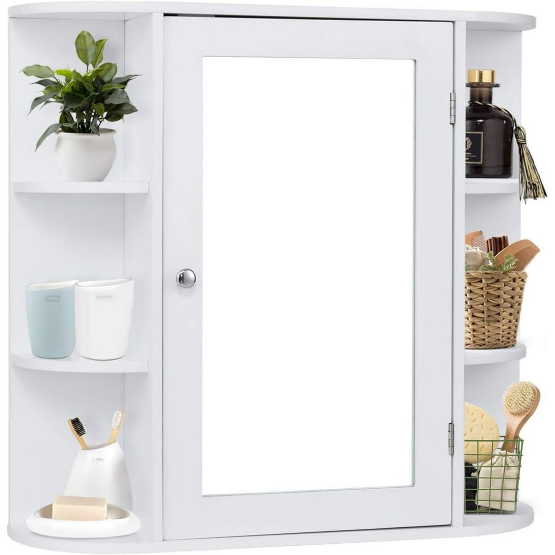Fabrication precise, penderie miroir gris clair en panneau de particules