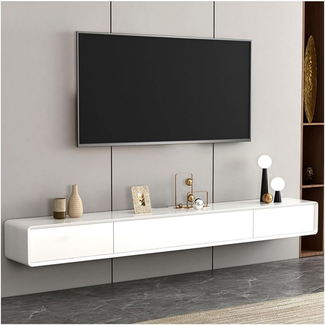 Meuble TV gris en bois massif ideal pour un interieur organise