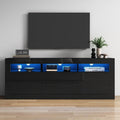 Meuble TV gris bois ingenierie 160 cm, rangement style contemporain