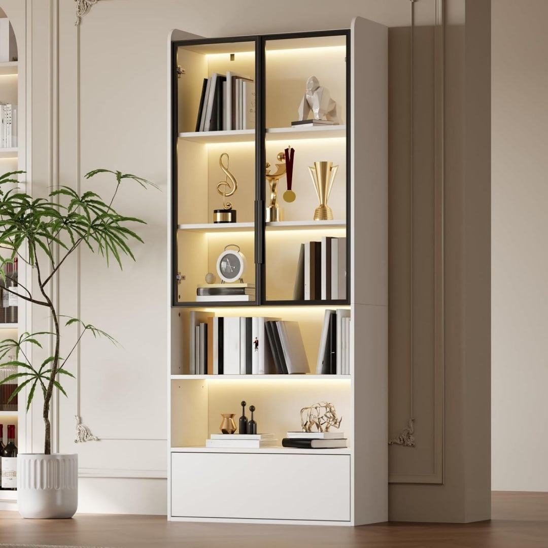 Armoire de rangement contemporaine rose