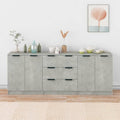 Commode fonctionnelle gris clair