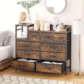 Commode rangement marron 9 tiroirs vintage