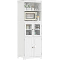 Credence design moderne en MDF gris clair a 2 portes