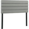 Moderne tete de lit rembourree Grise