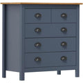 40 x 79 x 80 cm buffet haut bleu structure metallique