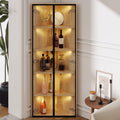 Vitrine d'exposition gris clair 62 cm, de style contemporain