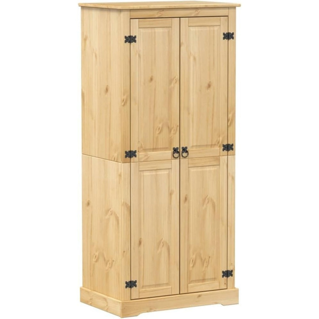 Esprit rustique armoire 76 cm de large marron