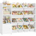 etagere gris clair avec 3 etageres