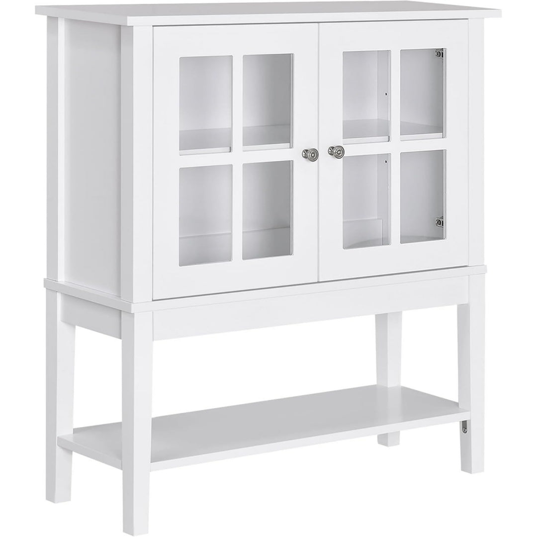 Gris clair et panneau de particules, buffet au rendu epure