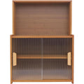 Buffet mobilier marron structure metallique contemporain