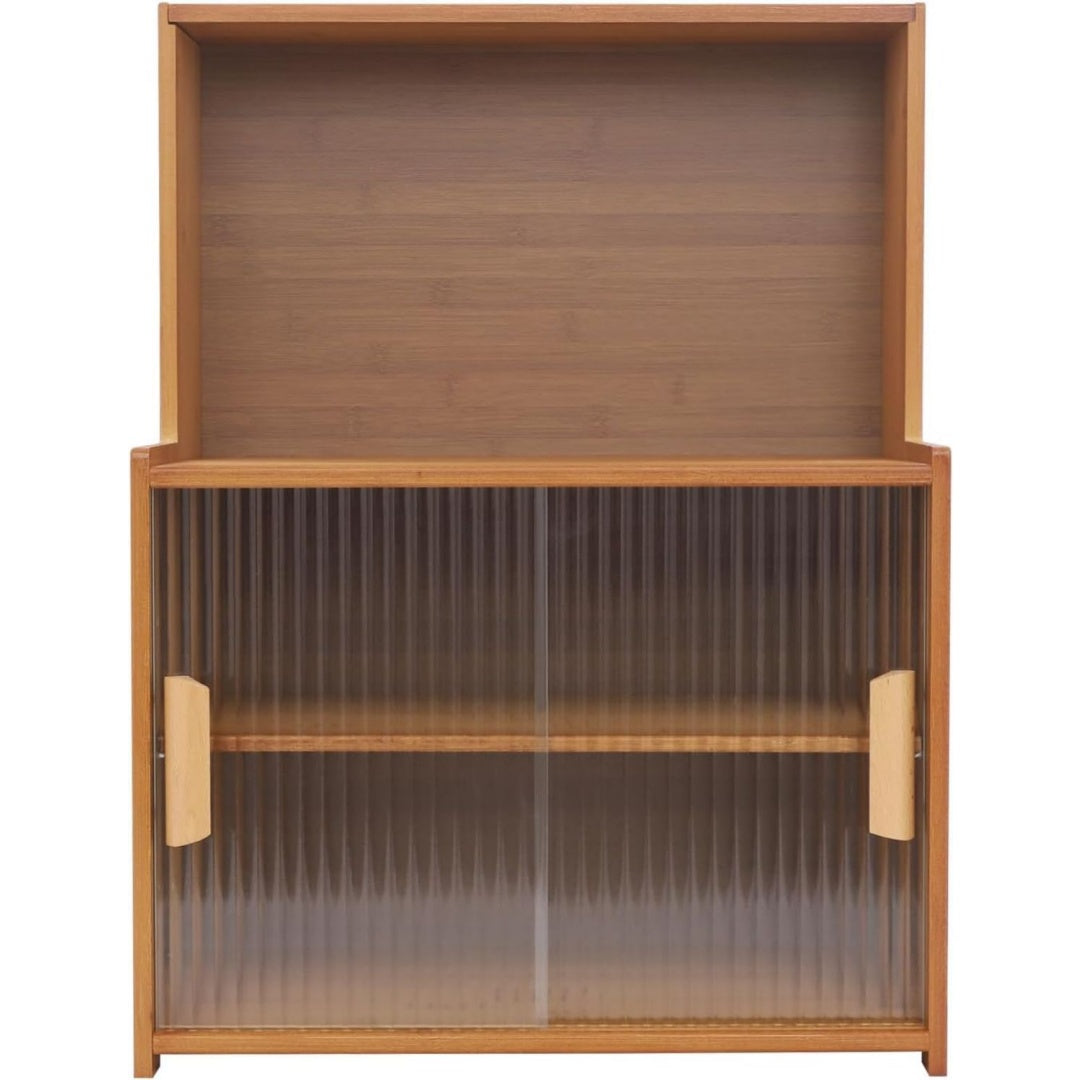 Buffet mobilier marron structure metallique contemporain