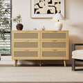 Commode avec 6 tiroirs beige