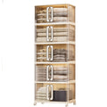 Boite de rangement beige, assemblage facile