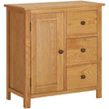 Sideboard orange structure metallique, esprit rustique 70 x 35 x 75 cm