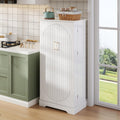 Sideboard esprit rustique gris en metal, hauteur reglable