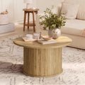 Allure contemporaine table de salon beige, 80 x 45 x 80 cm