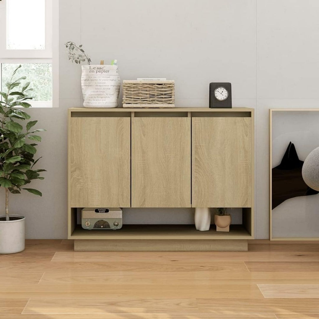 Buffet beige pour salon 97 x 31 x 75 cm