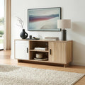Meuble TV gris clair effet chene Sonoma design moderne