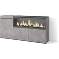 Buffet avec 3 portes gris